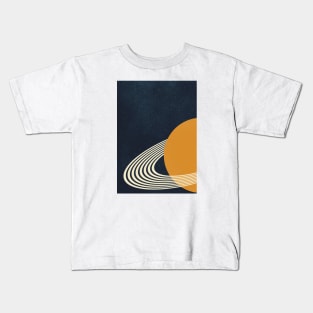 The lonely ringed planet Kids T-Shirt